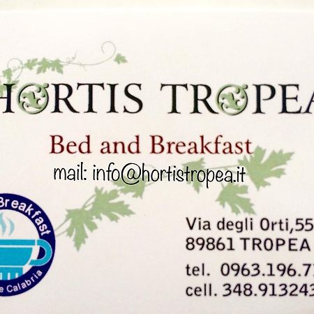 B&B Hortis Tropea Esterno foto