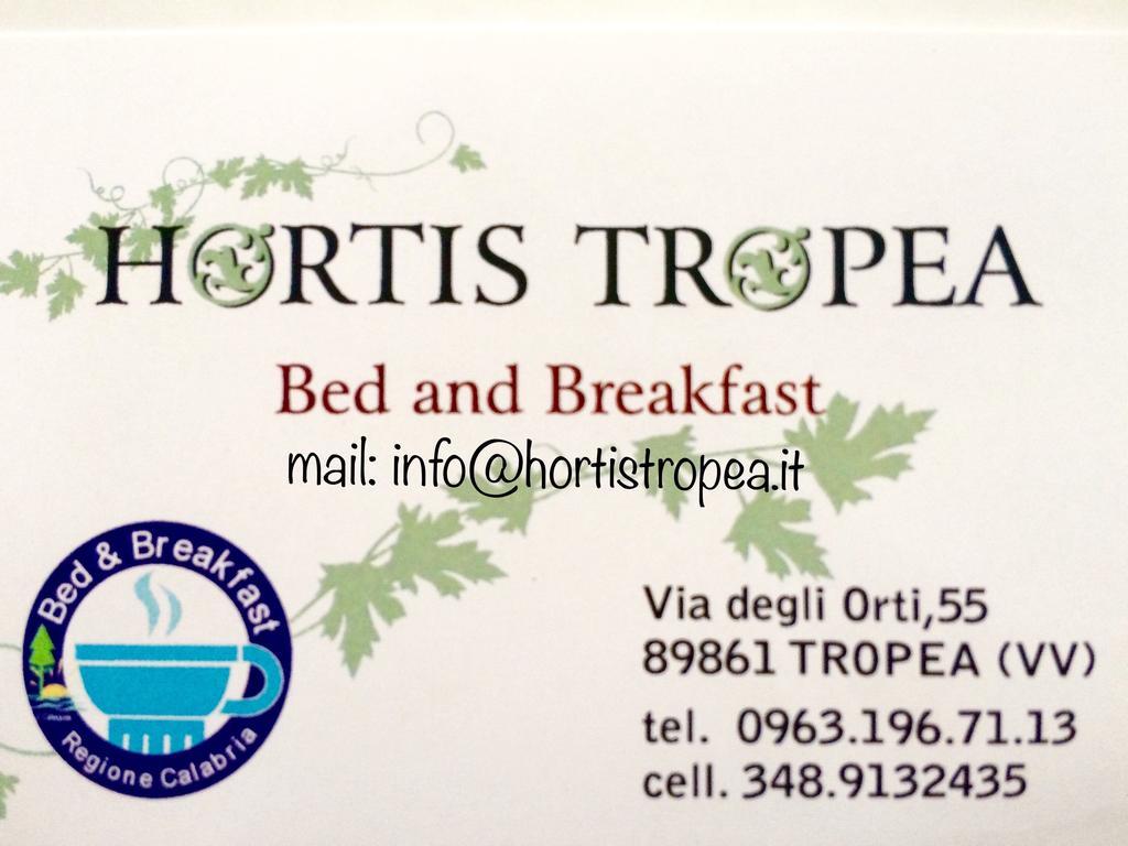 B&B Hortis Tropea Esterno foto